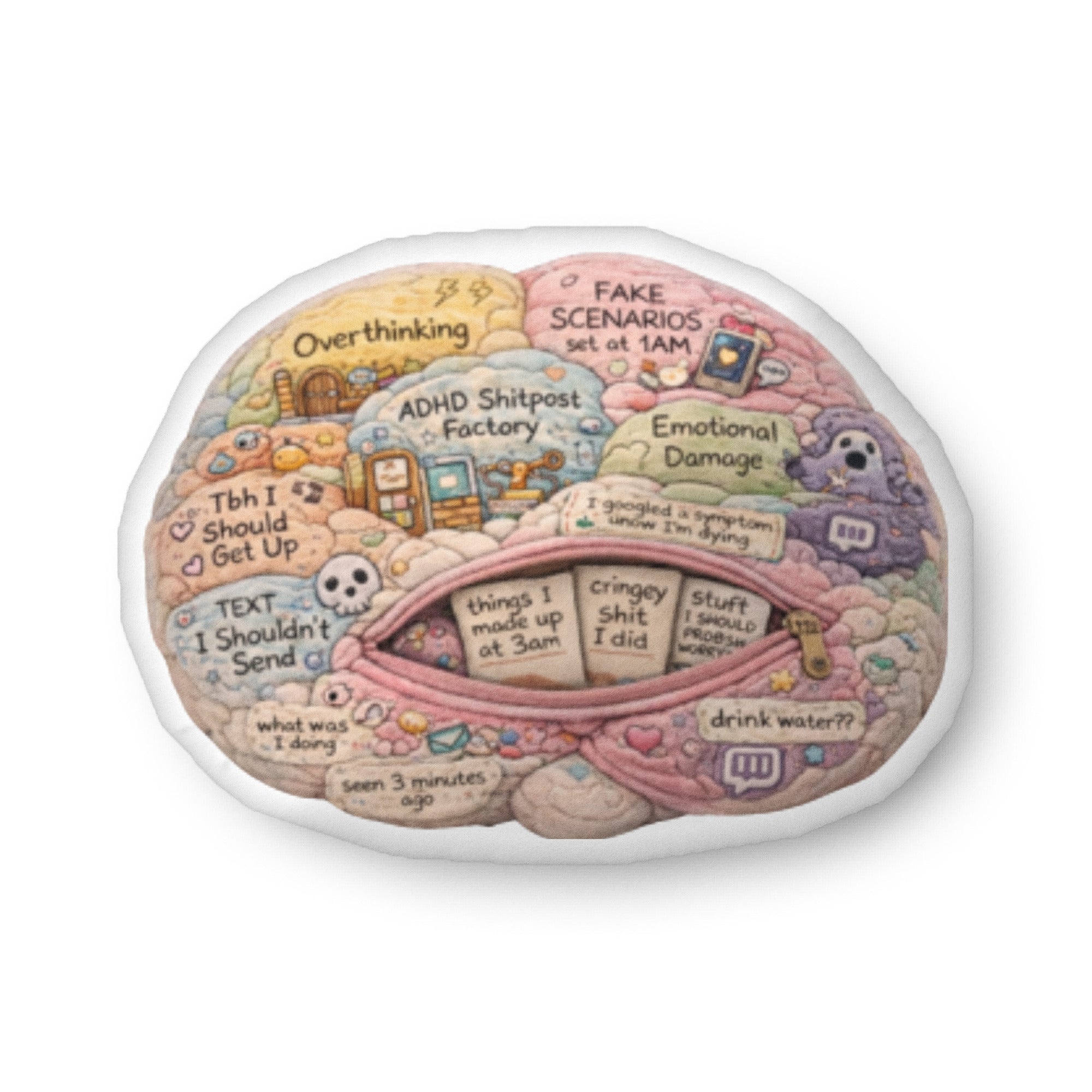 The Brains Rooms Pillow: GenZ Edition